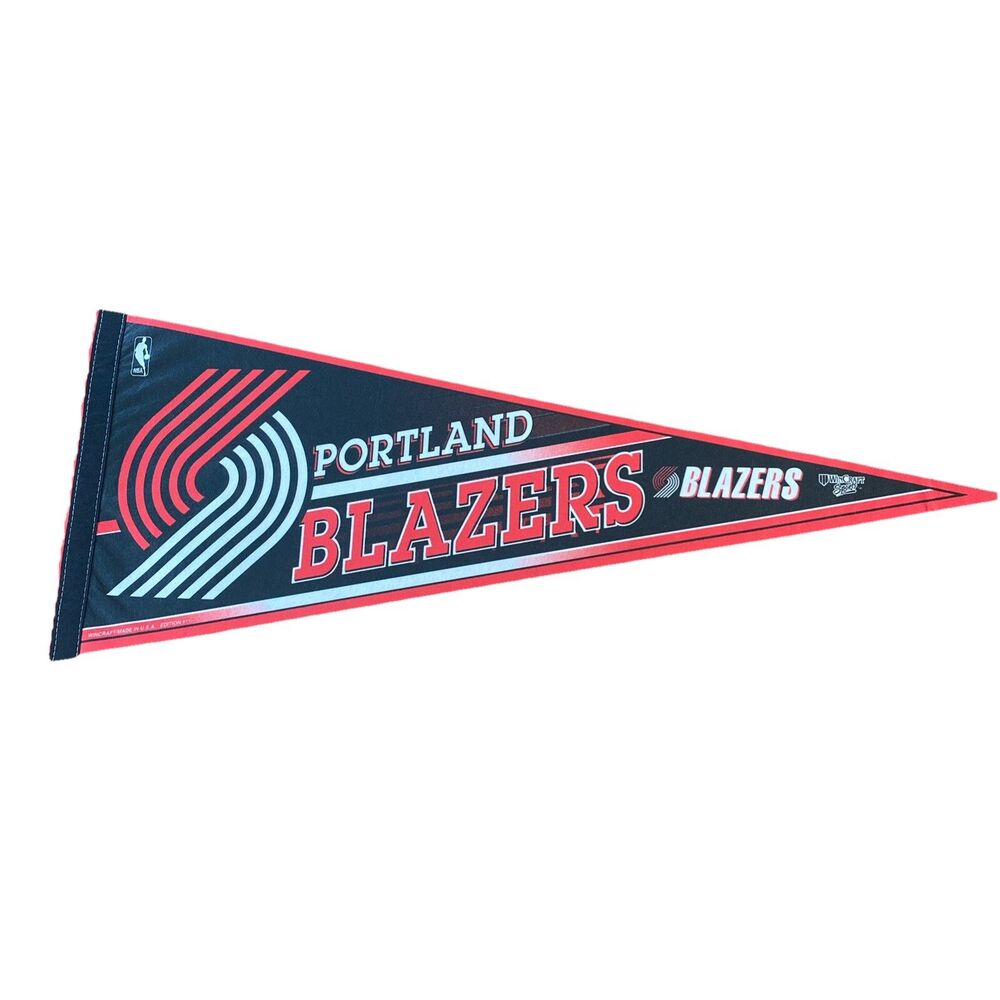 NBA Basketball Pennant PORTLAND BLAZERS Banner Flag Wall Hang Decor
